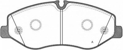 OPEN PARTS bpa162300 -  Комплект тормозных колодок, дисковый тормоз